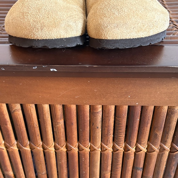 Birkenstock Tan Suede Clogs - Picture 6 of 8